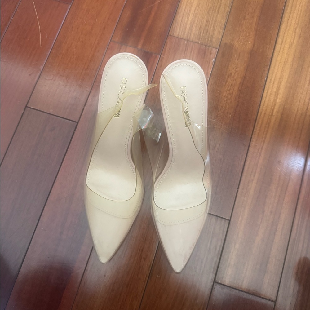 Fashion Nova Nude Pointed Heels